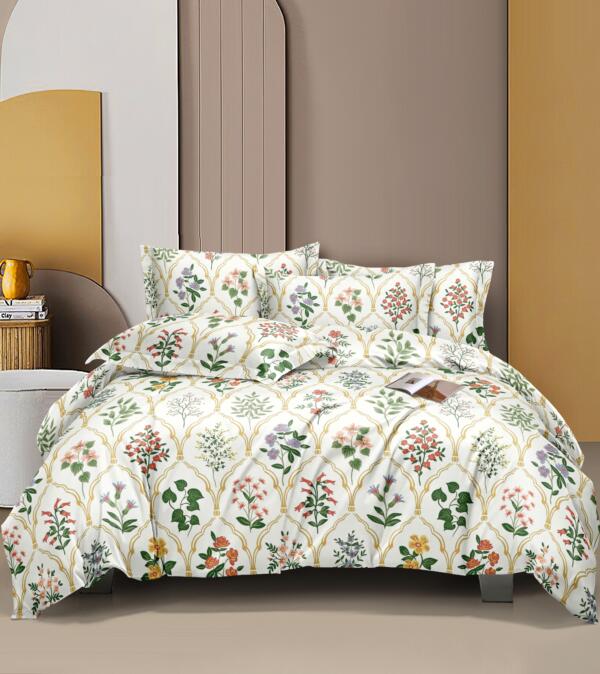 Garden White Cotton Duvet