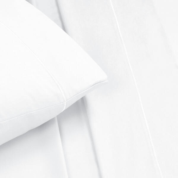 White cotton double bedsheet - Image 3