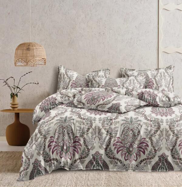 Vintage Gray Patterned Duvet