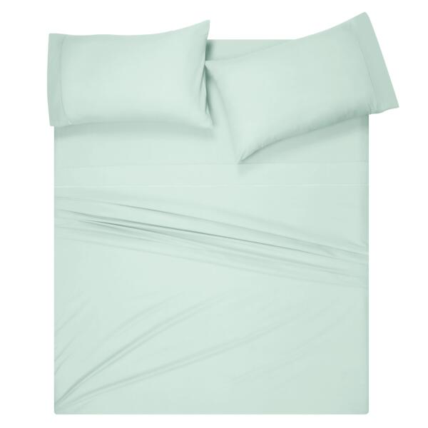 Sea Green cotton double bedsheet - Image 3