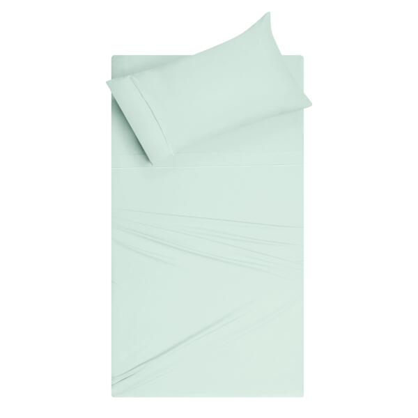 Sea Green Cotton Single Bedsheet - Image 2