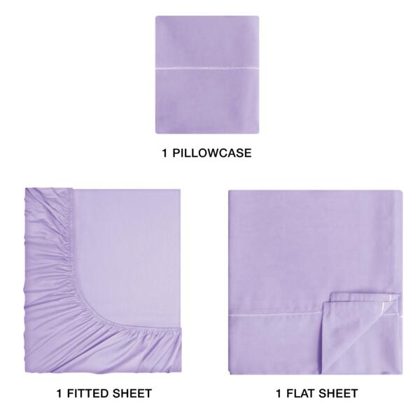 Purple Cotton Single Bedsheet - Image 3