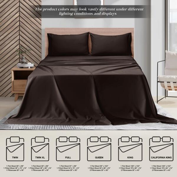 Brown cotton double bedsheet