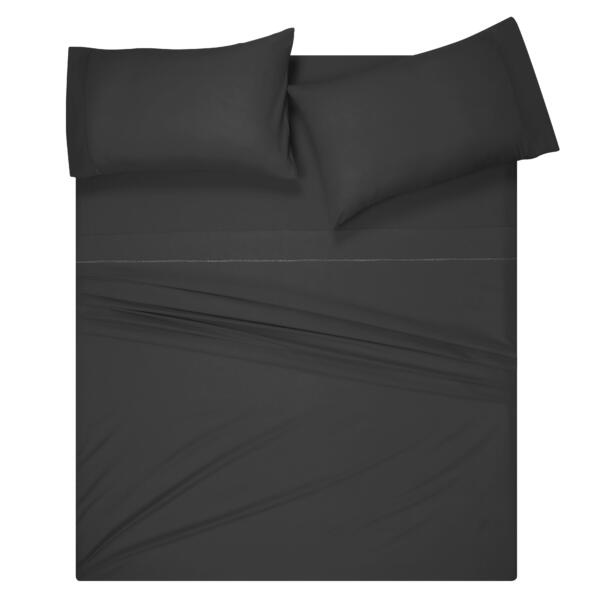 Charcoal cotton double bedsheet - Image 5