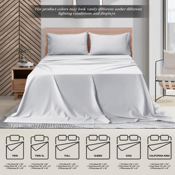 Light Gray cotton double bedsheet