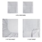 Light Gray cotton double bedsheet - Image 4