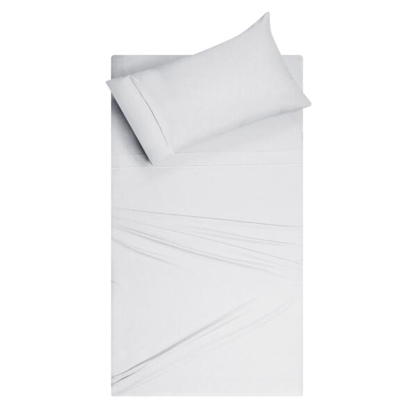 Light Gray Cotton Single Bedsheet - Image 3