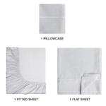 Light Gray Cotton Single Bedsheet - Image 2