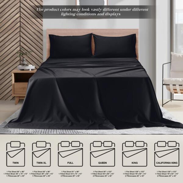 Black cotton double bedsheet