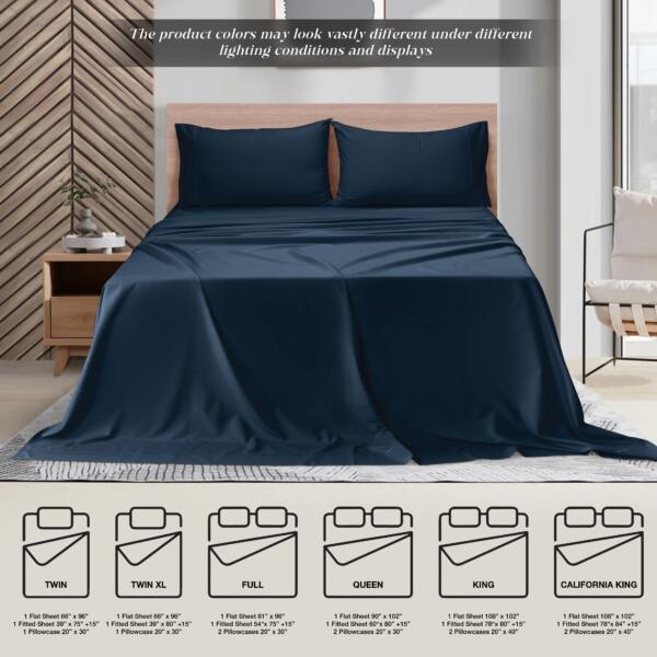 Mineral Blue cotton double bedsheet