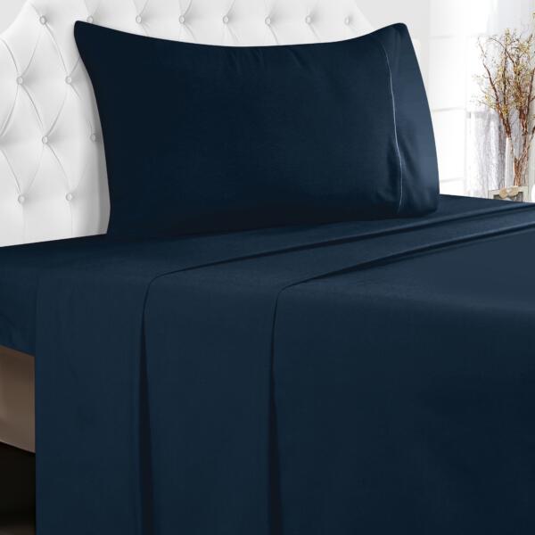 Mineral Blue Cotton Single Bedsheet