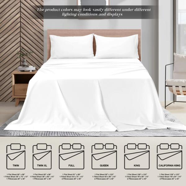 White cotton double bedsheet