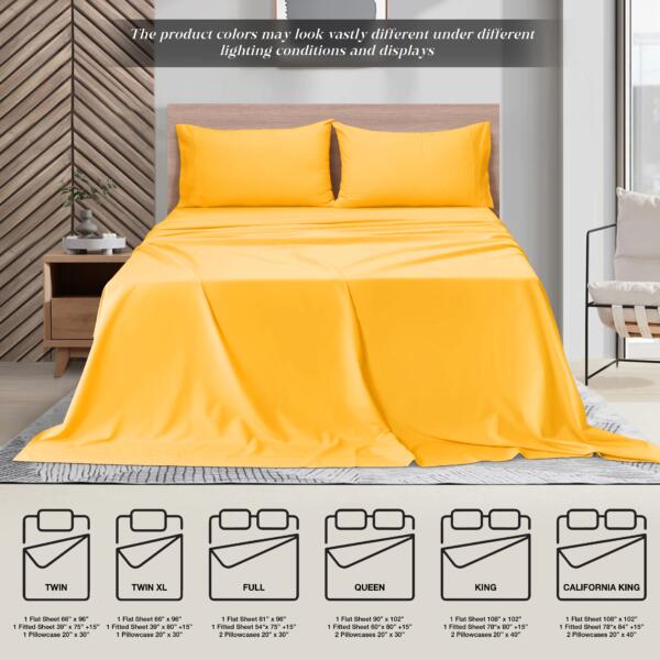 Mustard cotton double bedsheet