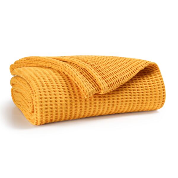 Yellow Cotton Blanket - Image 5