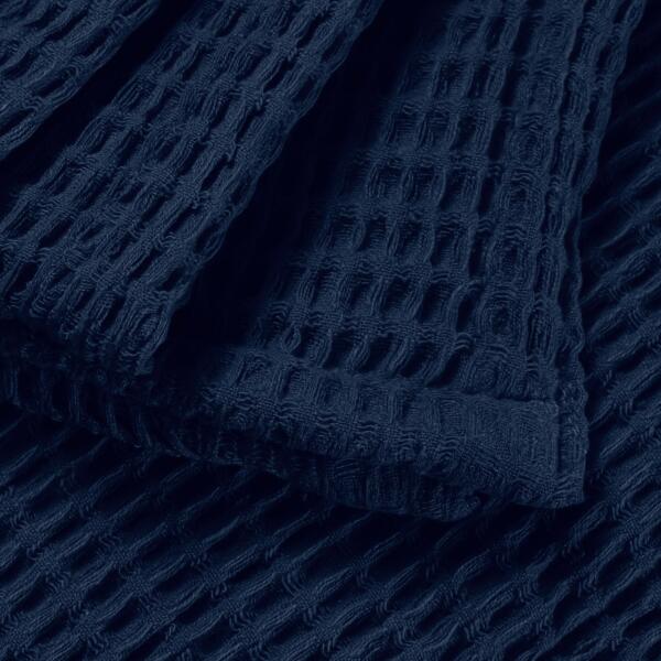 Navy Blue Cotton Blanket - Image 4